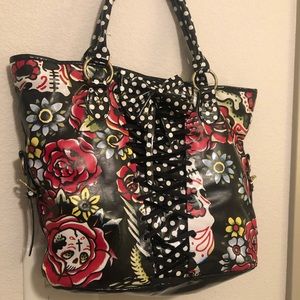 Iron fist rockabilly corset purse